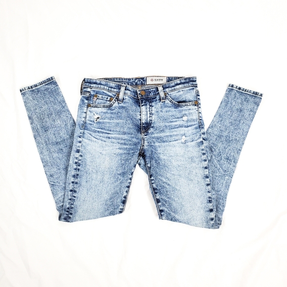 AG Adriano Goldschmied Middi Ankle Acid Wash Jeans - Picture 6 of 10